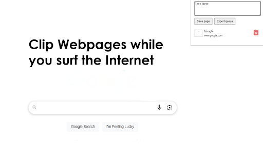 Save This Webpage :: Save the current page with title, URL, screenshot, and optional note, then export your saved pages as a Markdown archive.