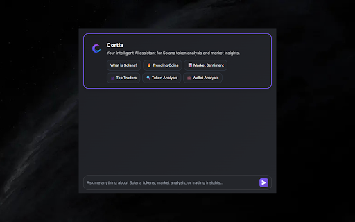 Cortia - Advanced Token Analysis :: Intelligent AI-powered Solana token analysis and market insights with advanced features