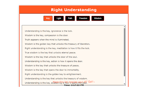 Right Understanding :: A collection of quotes on how right understanding unlocks the door to liberation.