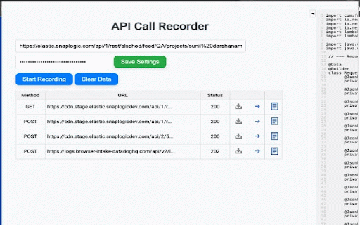API Call Recorder :: Record and analyze API calls directly from your browser.