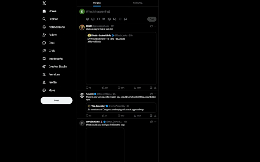 Trimly for X — Clean Your Twitter Feed :: Trim your X/Twitter feed. Hide For You, Trending, Grok, ads, retweets, replies, and keyword-matched tweets. Take back control.