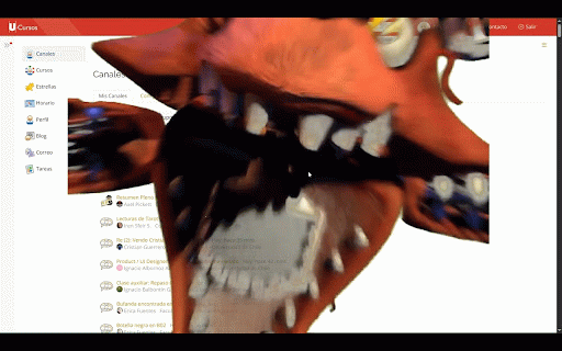 u-cursos-foxy :: Jumpscare de foxy con probabilidad 0.01% cada segundo
Para que esta extencion funcione se tiene que permitir audio y ventanas…