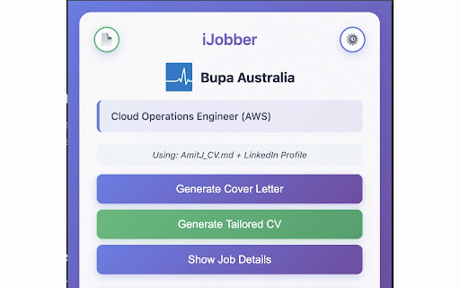 iJobber - AI-Powered Cover Letters & CVs :: Generate tailored cover letters and CVs for job applications using AI