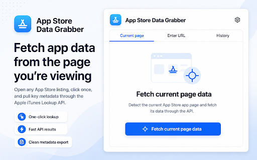 App Store Data Grabber :: Fetch App Store metadata from Apple's iTunes Lookup API.