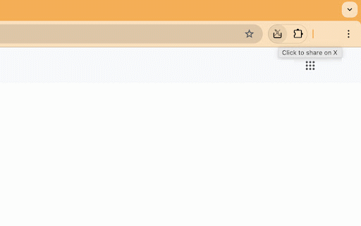 Share on X :: Allows you to share the current page's URL on X