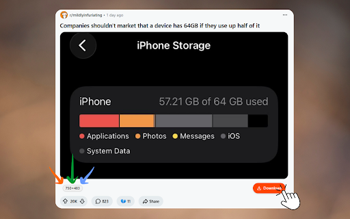 Reddit Image Saver :: Save Reddit images in original format and full resolution. Bypasses preview pages, stops WebP conversion, upgrades to HD.