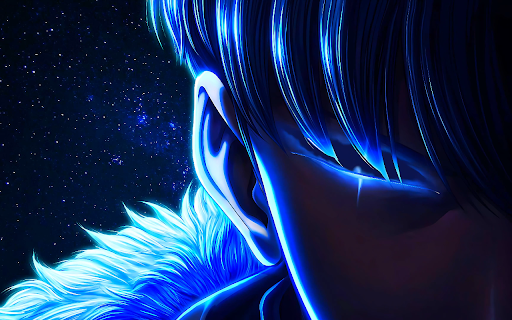 Solo Leveling Sung Jinwoo Blue Live Wallpaper :: Transform your new tab with dynamic HD wallpapers of Solo Leveling's Sung Jinwoo, bringing action and color to your browsing ex...