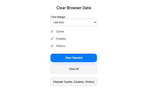 One-Click Cache Cleaner :: Clear browser cache in one click