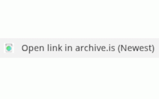 Open in archive.is :: Right-click a link to open the newest available snapshot on archive.is.