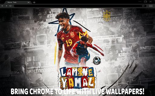 Lamine Yamal Live Wallpaper :: Witness the rise of a prodigy—Lamine Yamal powers your new tab with Barca brilliance! ⚽🔥🔵🔴