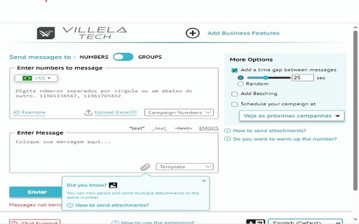 Sender - Envio de Mensagens em Massa :: Connect with your customers and grow your business with WhatsApp automation tool