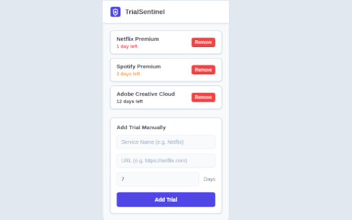 TrialSentinel :: Never forget a free trial again. Get reminded before you're charged.