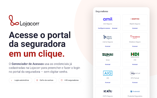 Lojacorr :: Gerenciador de Acessos para o ecossistema Lojacorr.