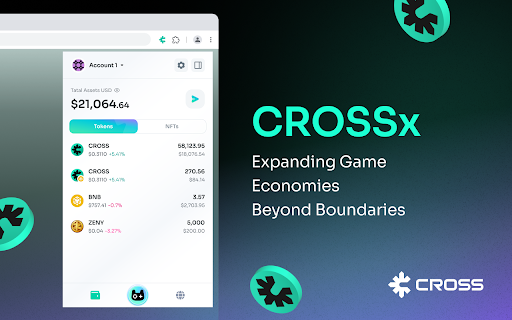 CROSSx :: A cross-chain wallet extension for managing multiple cryptocurrencies