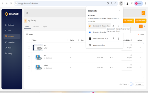 Demokraft AI- Screen recorder Tool. :: Demokraft AI Screen recording tool to record product videos and enhance it with AI to make it professional, studio quality videos.