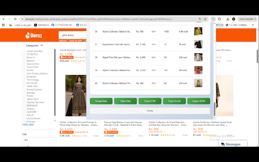 Daraz Data Extractor :: New Unlimited Version! Extract product details, prices, and ratings from Daraz.pk directly from your browser.