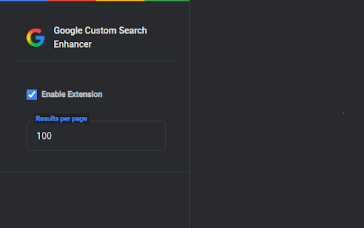 Google Search 100 Results :: Easily view up to 100 search results on Google with this simple and efficient extension.