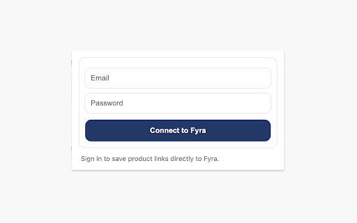 Save to Fyra :: Save product links to Fyra