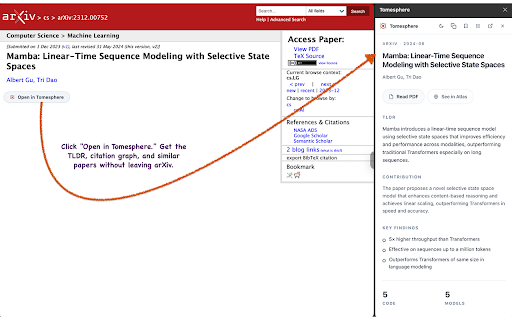 Tomesphere :: TLDR, citations, linked entities, and similar papers shown beside the research paper you're reading.