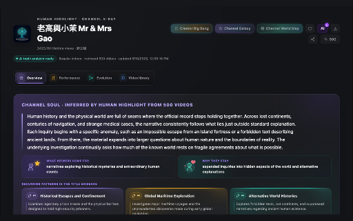 Human Highlight :: Turn YouTube videos into structured learning: summaries, Q&A, knowledge maps, channel recommendations, and comment insights.