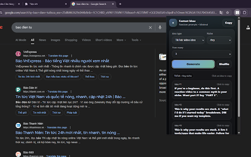 Random Content Ideas :: Instant random TikTok video ideas and content topics for creators. Works offline.