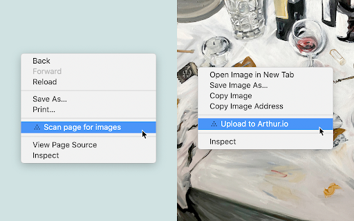 Upload to Arthur :: This extension lets you easily import images from around the web into your Arthur.io collection.