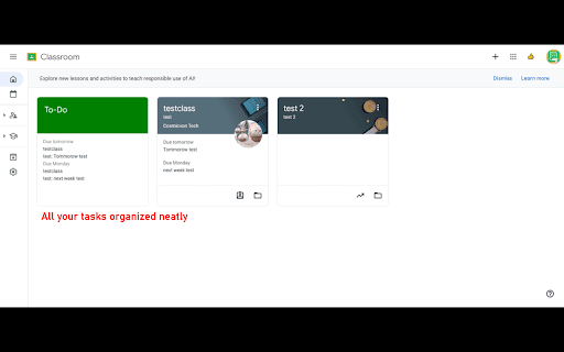 GCTD: Google Classroom To Do List :: adds a to do list to google classroom
