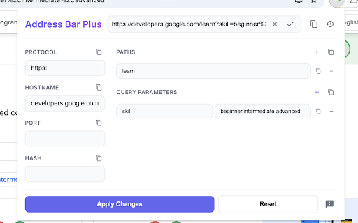Address Bar Plus :: Structured URL editor for the address bar.