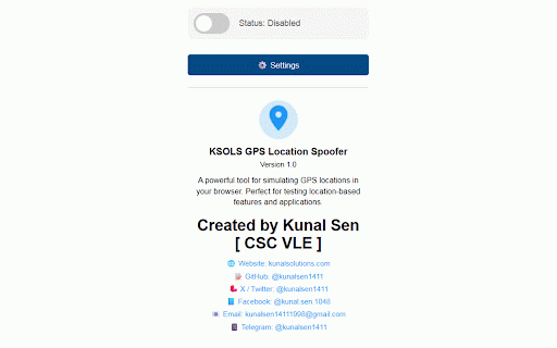KSOLS GPS Location Spoofer :: Override GPS location with custom coordinates