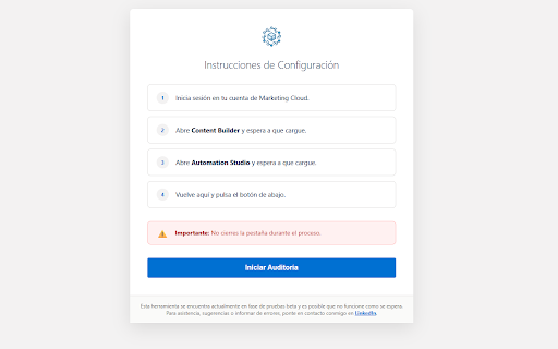 MCE Installed Package Auditor :: Herramienta de auditoría para Marketing Cloud que rastrea Paquetes Instalados y ClientIDs en Content Builder, Cloud Pages y Scripts.