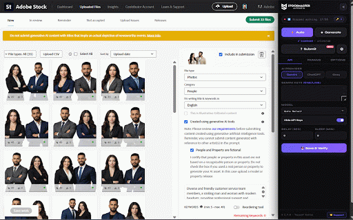 StockMaster - AutoMeta for AdobeStock :: Title + Keywords automation for Adobe Stock — by Youssef Kettou