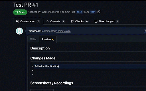 GitHub PR Visual Editor :: Makes GitHub PR preview mode editable — click checkboxes, edit text inline, and submit directly from preview.