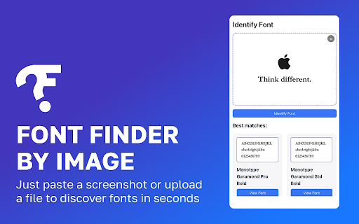 Font Finder by Image :: Quickly detect font from any picture with Font Finder by Image – smart and simple recognition tool