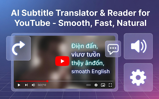 YouTube Translate & Speak :: Translate YouTube subtitles into 90+ languages with bilingual display and text-to-speech. Works even on videos without subtitles.