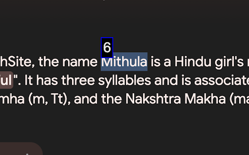 Text Numerology Reader :: Find numerology number of name by selecting name
