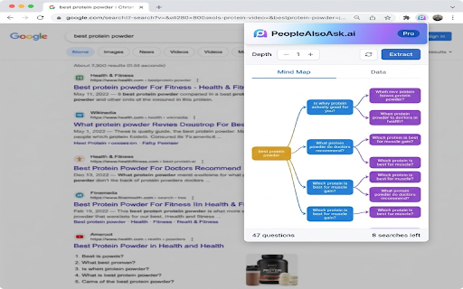 People Also Ask AI :: Extract and visualize People Also Ask questions from Google and Bing search results