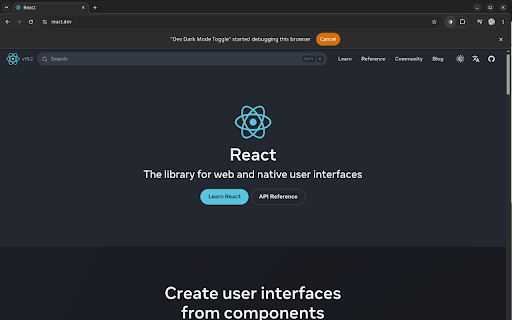 Dev Dark Mode Toggle :: Flip any tab between light and dark using its own native theme. Real prefers-color-scheme emulation, no color inversion.