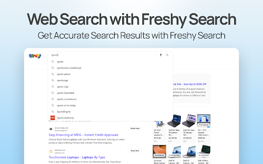Search Freshy :: This extension updates your default search.