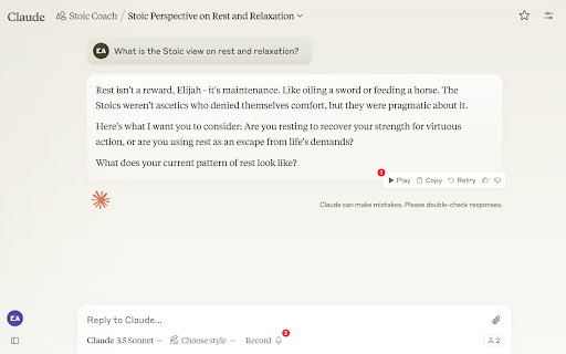 Claude Voice :: Adds voice input and narration to Claude.ai. Uses OpenAI API (whisper and tts).