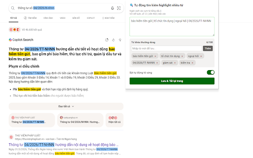 Auto Multi-Highlighter :: Tự động tìm kiếm và tô màu nhiều cụm từ khóa trên mọi trang web khi duyệt web.