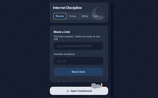 Internet Discipline: Zen Focus :: The ultimate focus extension. Ruthlessly block distracting websites, track time saved, and build unbreakable online discipline.