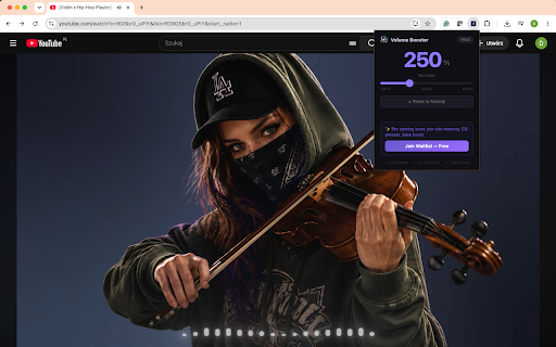 Volume Booster :: Amplify browser tab audio safely up to 600%. No adware, no tracking, 100% local. Works on YouTube, Spotify, Netflix and any website.
