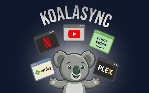 KoalaSync :: Synchronize video playback on YouTube, Netflix, Emby, Jellyfin, and any HTML5 site in real-time with friends.