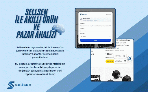 SellSen :: SellSen Uygulaması ile entegre Chrome uzantısı.