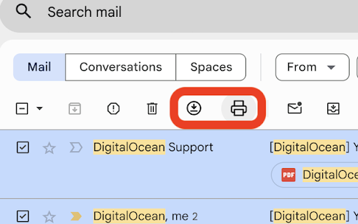 Badgy - Gmail attachments manager :: Bulk download and print Gmail attachments from multiple emails