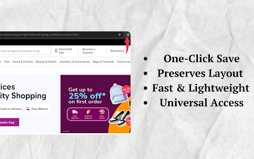 Save Any Webpage :: Use this extension to save any webpage and download it for future use with just one click.