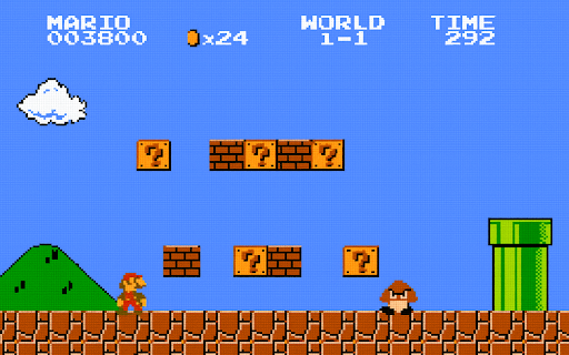 Super Mario Bros Extension :: Play Super Mario Bros directly in your browser via this Chrome extension.