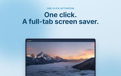 Screen Saver :: Customizable screen saver for your web browser