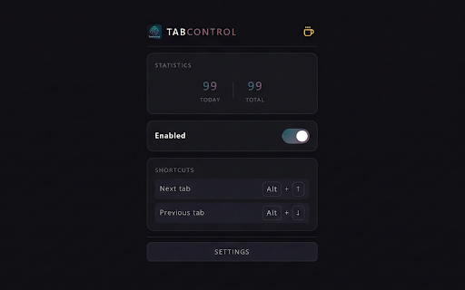 TabControl FS :: Switch tabs instantly with Alt+PageUp/PageDown. Fast, lightweight navigation with a built-in switch counter. Works in fullscreen.