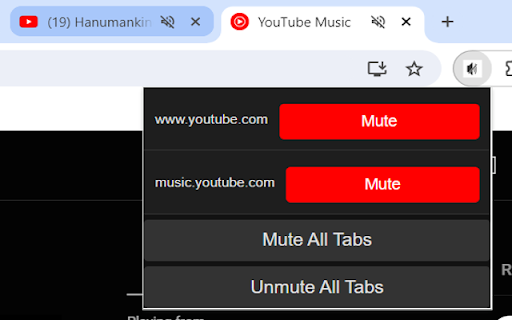 Mute Tabs Pro :: This Extension will help you to mute Chrome tabs individually.